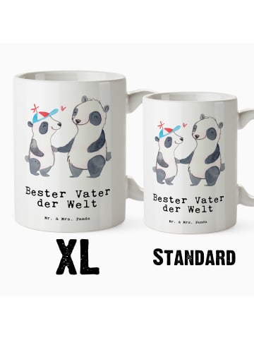 Mr. & Mrs. Panda Keramikbecher Panda Bester Vater der Welt mit S... in Weiß