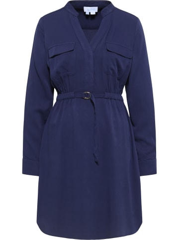 usha BLUE LABEL Kleid Mit Langem Arm in Dunkelblau