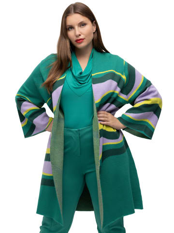 Ulla Popken Strickjacke in flaschengrün