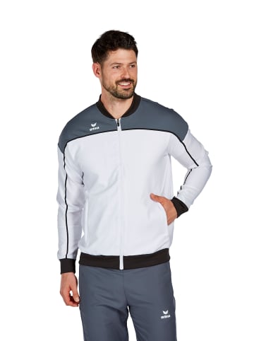 erima Herren Change By Erima Präsentationsjacke in weiß/slate grey/schwarz
