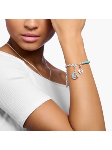 Thomas Sabo Charm-Anhänger Segelboot in silber, bunt