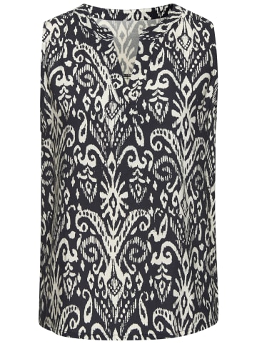 Vivance Blusentop in navy-beige bedruckt