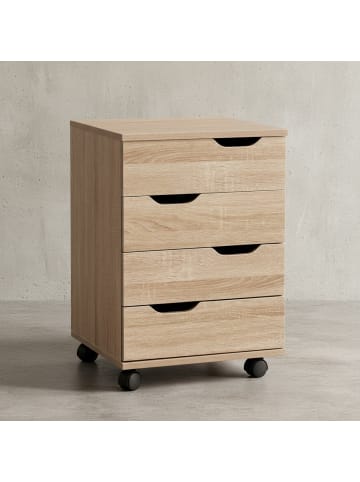 KADIMA DESIGN Rollcontainer | Sonoma, 40x60x40cm, Schubladen
