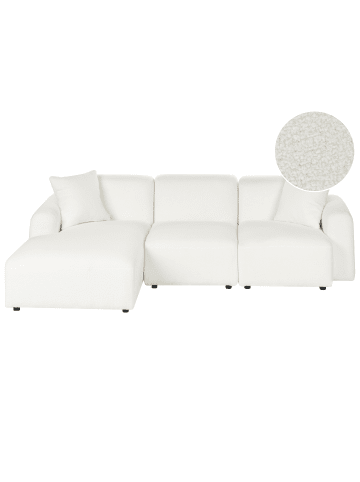 Beliani 2-tlg Modulsofa HEDE in Weiß rechtsseitig