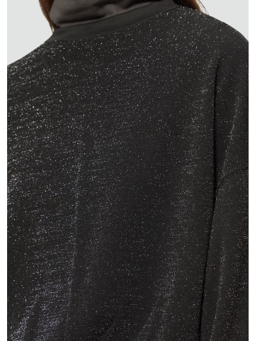 QS Sweatshirt langarm in Schwarz