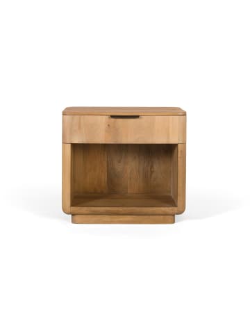 Giner y Colomer Nachttisch aus Mangoholz mit abgerundeten Ecken in Brown