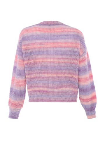 Sidona Damen Sweater in ROSA LILA MEHRFARBIG