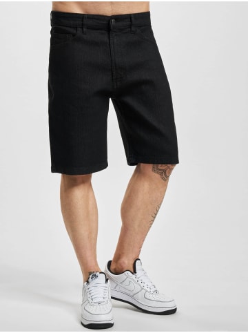 DENIM PROJECT Jeans-Shorts in black stone washed