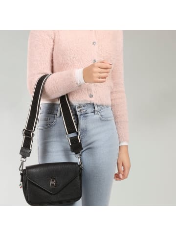 Florence Florence Umhängetasche Leder schwarz ca. 22cm