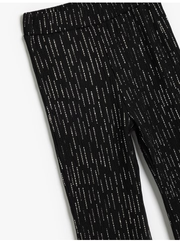 KOTON Hose in Schwarz Gestreift
