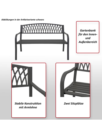 MCW Gartenbank F45 2-Sitzer, Schwarz