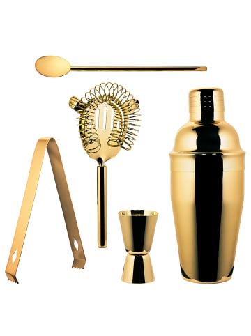 Butlers Cocktail-Set MANHATTAN LOUNGE 5-tlg. in Gold