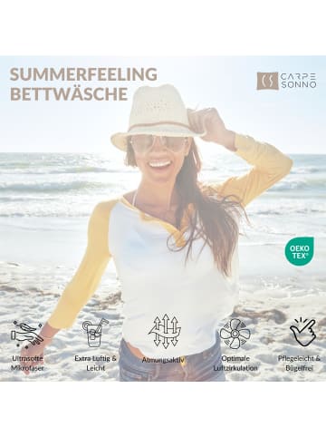 Carpe Sonno Seersucker Bettwäsche in Grün