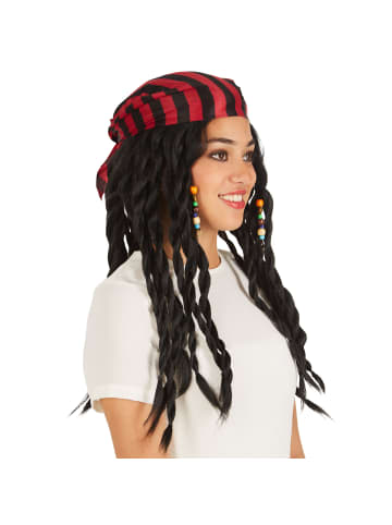 tectake Schöne, wilde Rasta-Zöpfe, schwarz