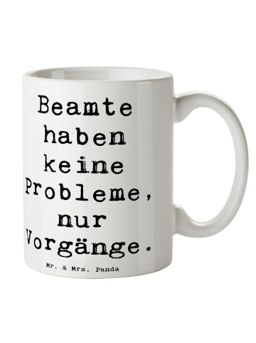 Mr. & Mrs. Panda Trinkbecher Spruch Beamter ohne Probleme mit Sp... in Weiß