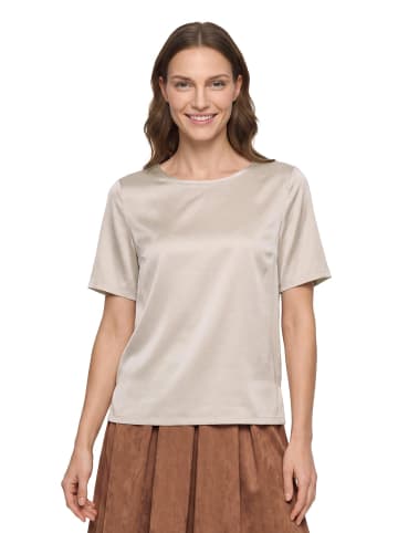 Betty Barclay Schlupfbluse mit Rundhalsausschnitt in Beige