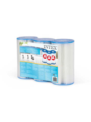 Intex Filterkartusche Typ A 3er Pack in weiß