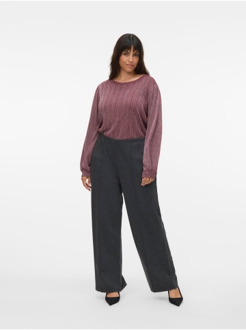 Vero Moda Hose mit weitem Beinschnitt in Dark Grey Melange