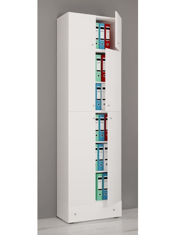 ebuy24 Büroschrank LonaXXL 9 Weiß 70 x 39 cm