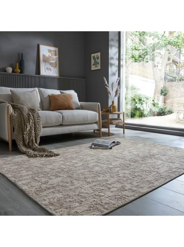 KADIMA DESIGN Waschbarer Teppich Sprenkel Muster, meliert, Küche schmutzabweisend in Beige