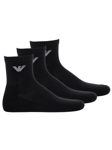 Emporio Armani Socken 3er Pack in Schwarz