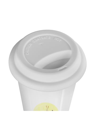 Mr. & Mrs. Panda Kaffeebecher To Go Glühwürmchen mit Spruch in Weiß