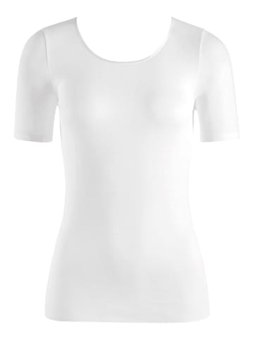 Hanro T-Shirt Cotton Seamless Kurzarm in Weiß