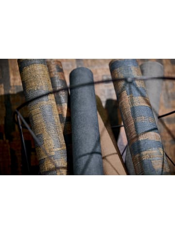 A.S. Création Tapete Urban Linen in Mitternachtsblau