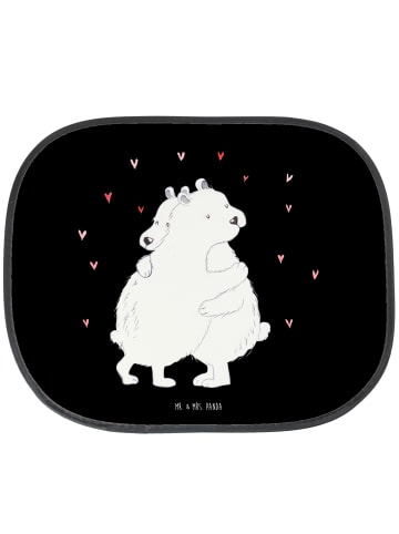 Mr. & Mrs. Panda sonnenschutz fenster Eisbär Umarmen ohne Spruch in Schwarz