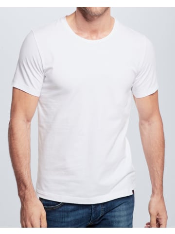 Strellson Strellson T-Shirt Basic Shirt 2er Pack Single Jersey Elastic in weiß