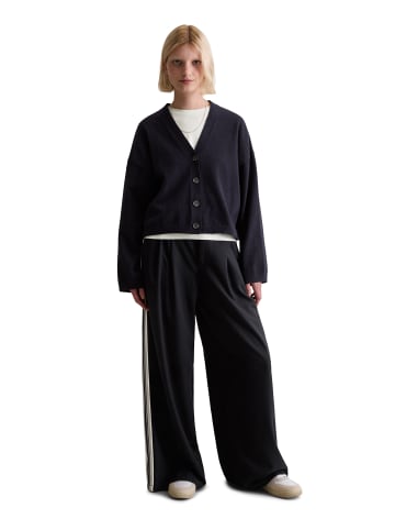 Marc O'Polo DENIM V-Neck-Cardigan relaxed in Dark Blue Melange