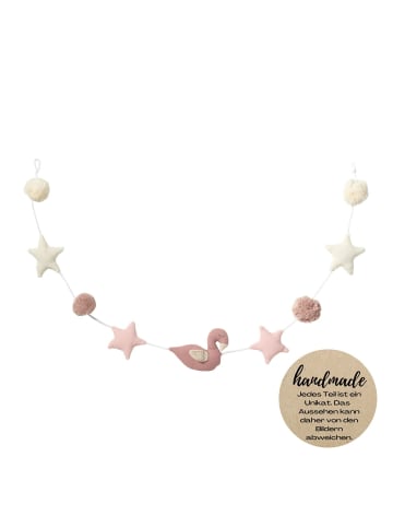 nordic coast company Wandgirlande Musselin Schwan Large