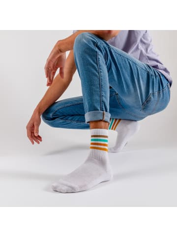 Occulto 6er Pack Retro Tennissocken Roger in 80s