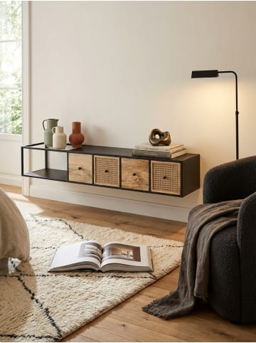 KADIMA DESIGN Lowboard Hängend Mango Massivholz / Metall 150x25x35 cm TV-Schrank