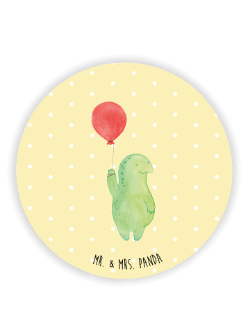 Mr. & Mrs. Panda magnet Schildkröte Luftballon ohne Spruch in Gelb Pastell