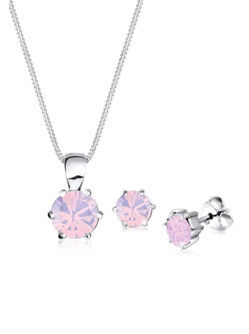 Elli Schmuckset 925 Sterling Silber in Rosa