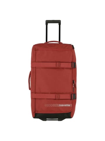 travelite Kick-Off - Rollenreisetasche L 68 cm (schwarz) in rot