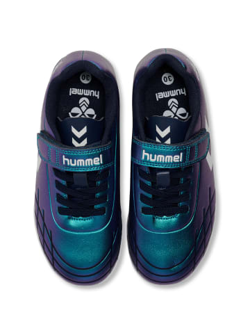 Hummel Elastische Schnürsenkel Fußball Schuh Top Star Fußball Kinder in GREEN/MULTI COLOUR