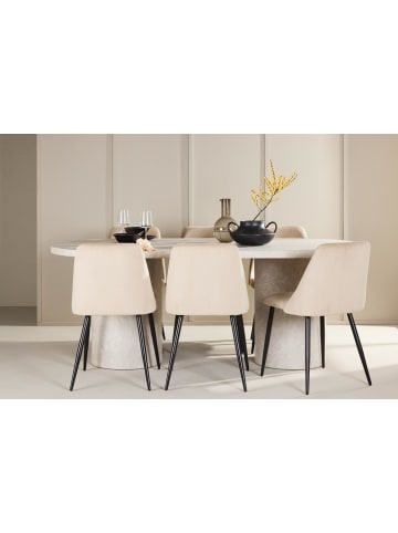 ebuy24 Essgruppe Narvik (7-teilig) Beige 100 x 200 cm