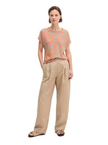 Marc O'Polo Gestreiftes T-Shirt regular in Medium Orange