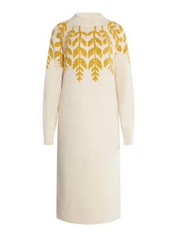 Albee Women Maxi Strickkleid in Creme Mehrfarbig