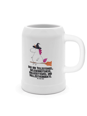 Mr. & Mrs. Panda Seidel Einhorn Hexe mit Spruch in Weiß