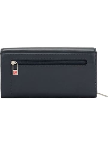 DuDu Geldbörse Leder 19 cm in navy