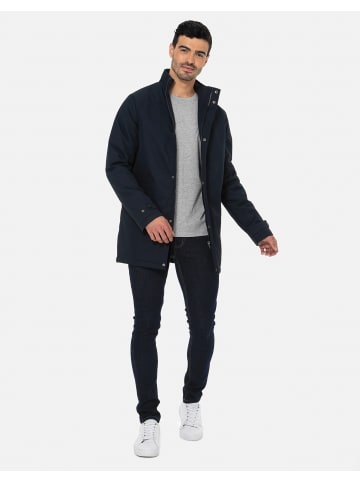 Threadbare Parka THB Jacket Broxburn Mac in Navy