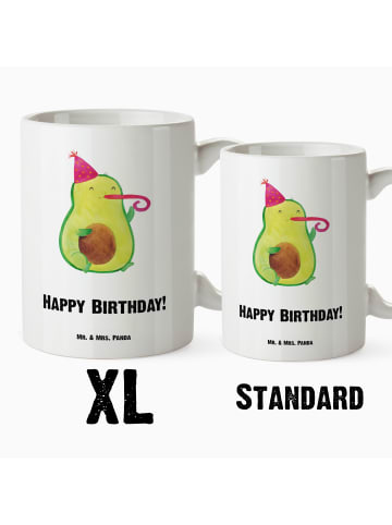 Mr. & Mrs. Panda XL Tasse Avocado Geburtstag mit Spruch in Weiß