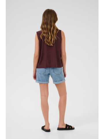Kaffe Kurzarm-Bluse KAmilia Regular fit in Fudge