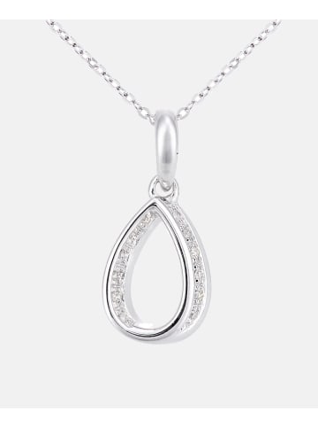Diamant L'éternel Halskette mit Anhänger aus 375 Weißgold mit Diamant