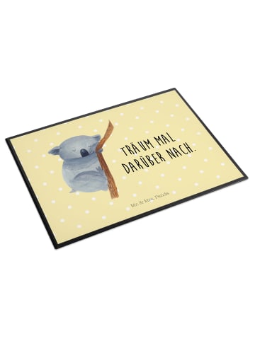 Mr. & Mrs. Panda Schreibunterlage Koalabär mit Spruch in Gelb Pastell