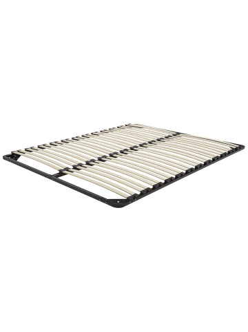 Beliani Lattenrahmen COMBOURG in Schwarz - (W) 140 x (H) 9 x (L) 200 cm