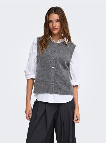 ONLY Weste in Dark Grey Melange